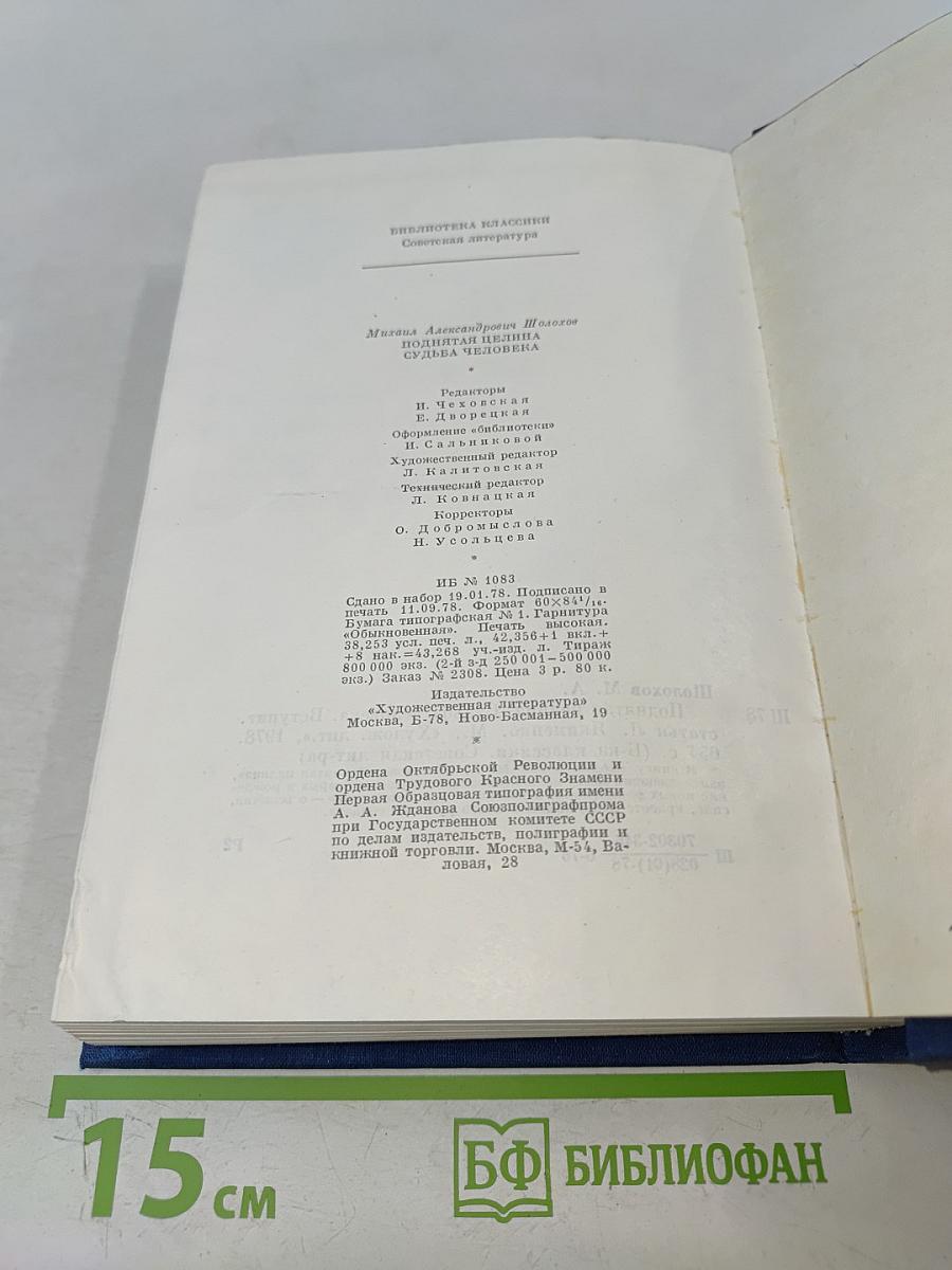 Поднятая целина. Судьба человека