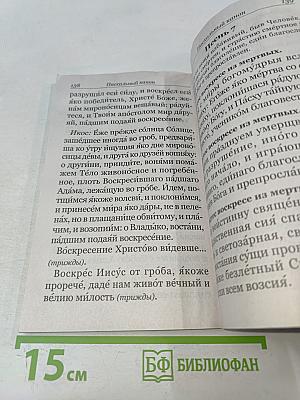 Молитвослов крупный шрифт с правилом ко Святому Причащению. Пасхальный канон