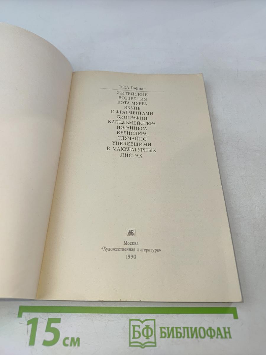 Житейские воззрения кота Мурра