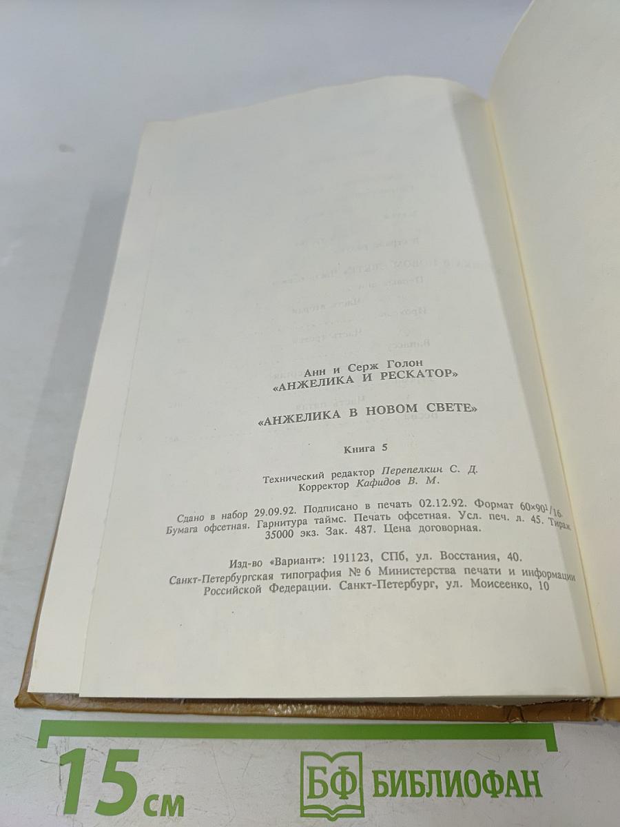 Анжелика и Рескатор. Анжелика в новом свете. Книга 5