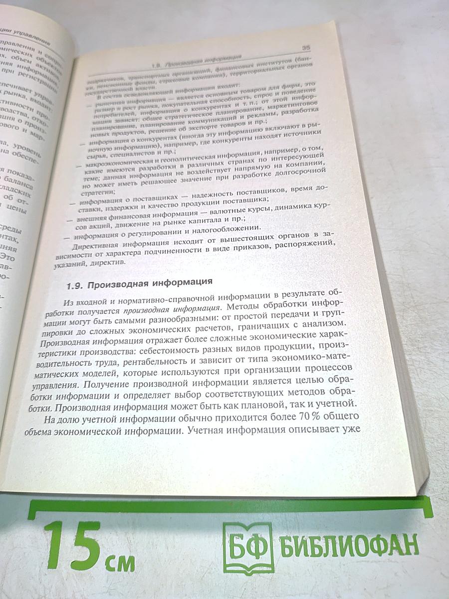 Информатизация менеджмента