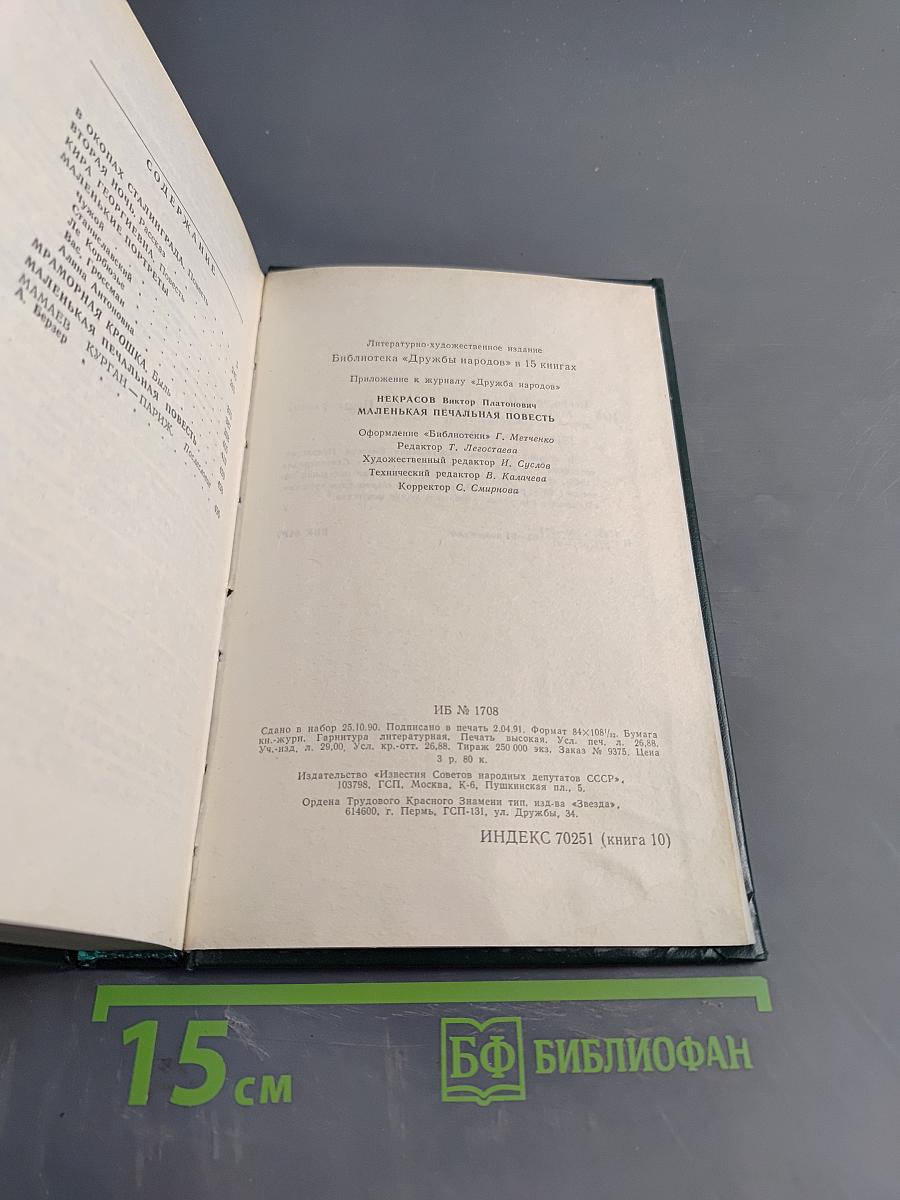 Маленькая печальная повесть