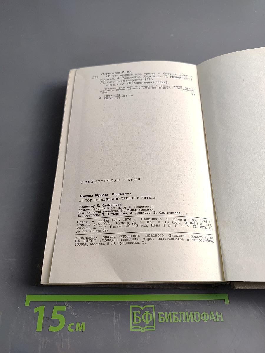 В тот чудный мир тревог и битв...