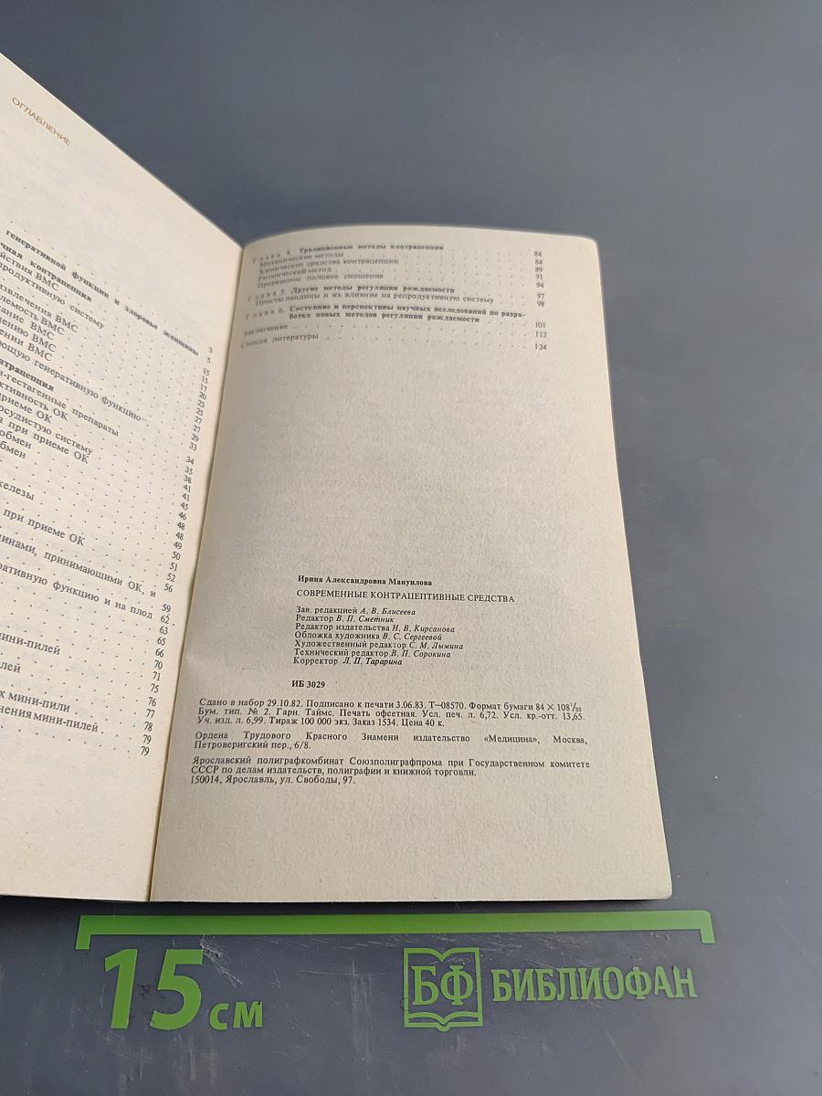 Современные контрацептивные средства