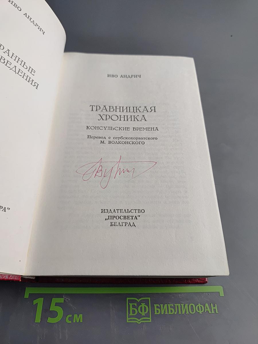 Травницкая хроника. Консульские времена