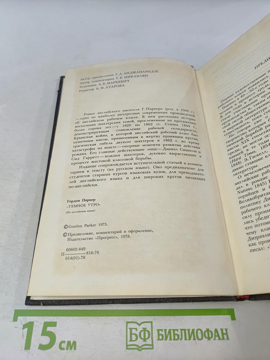 The Darkness of the Morning