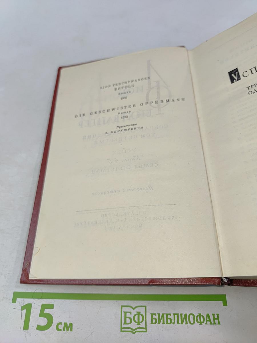 Собрание сочинений. Том четвертый. Успех. Книги 4-5. Семья Опперман
