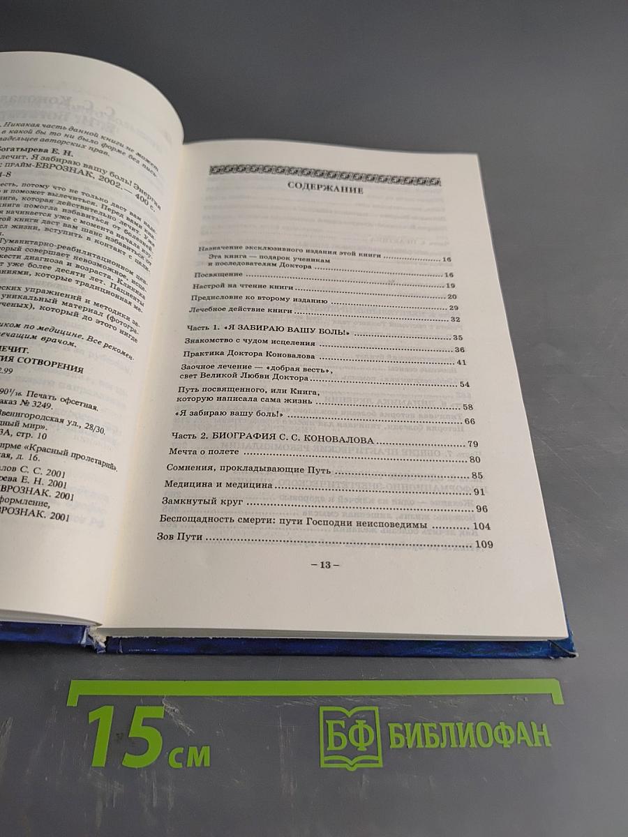 Книга, которая лечит. Я забираю вашу боль! Энергия сотворения