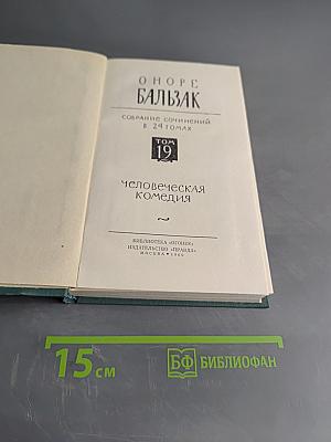 Человеческая комедия. Том 19