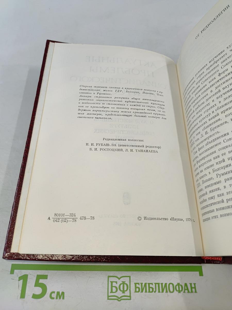 Актуальные проблемы социалистического искусства