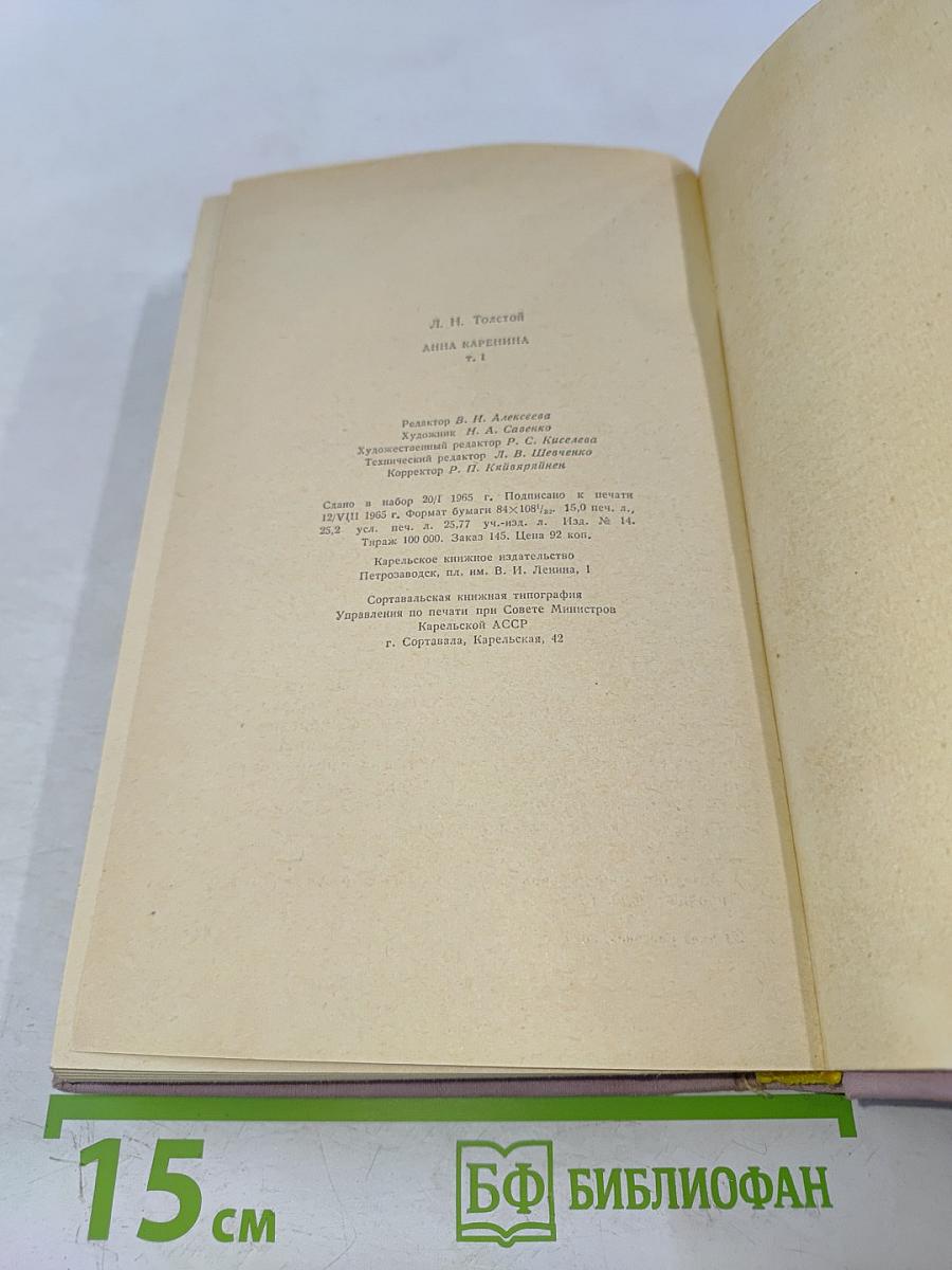 Анна Каренина. Том 1
