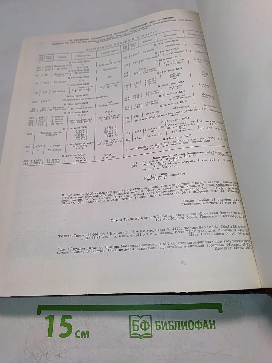 Большая Советская Энциклопедия. Том 24. Собаки – Струна