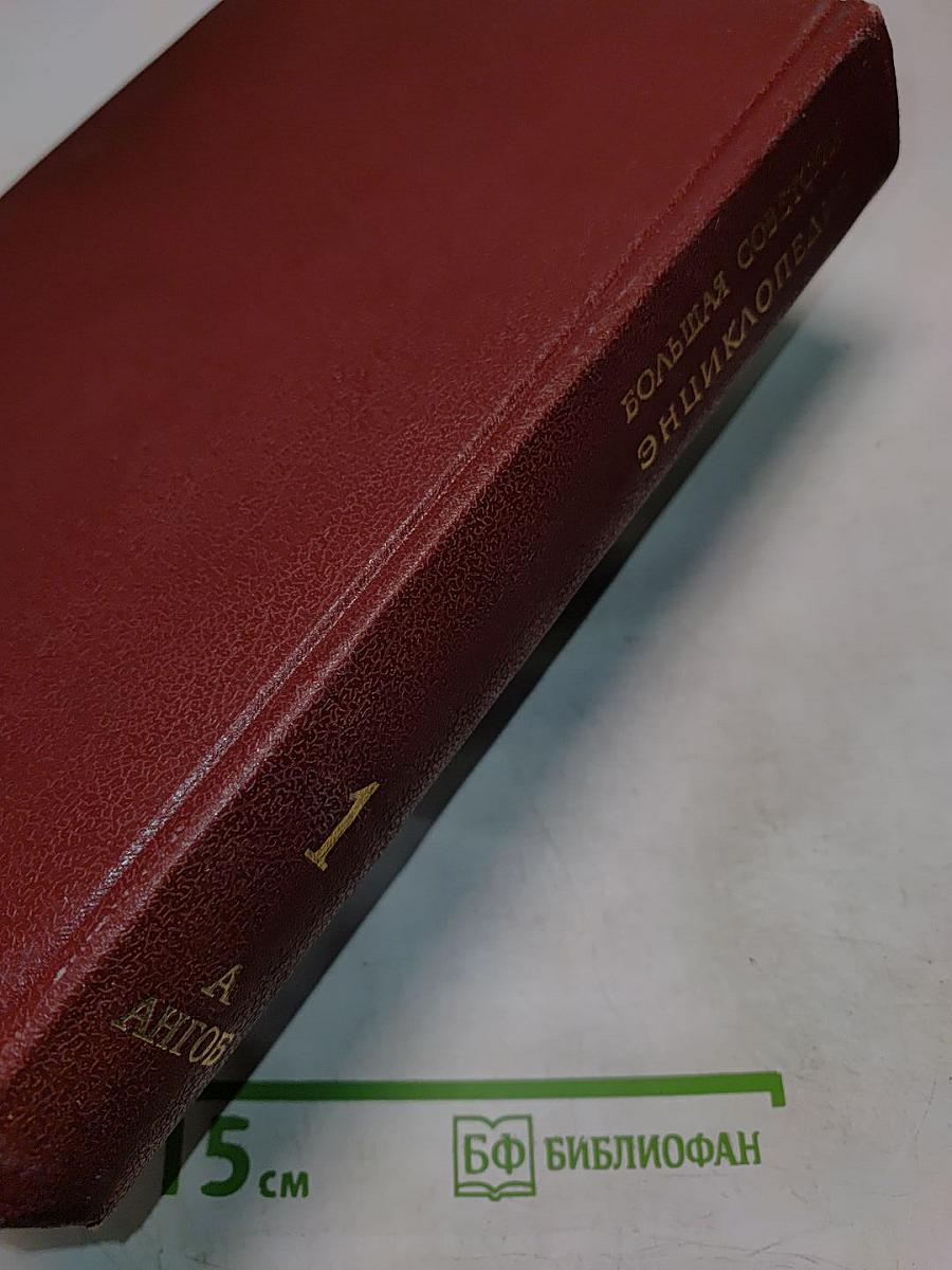 Большая Советская Энциклопедия. Том 1. А — Ангоб