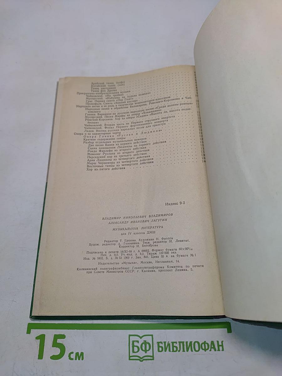 Музыкальная литература для IV классов детских музыкальных школ