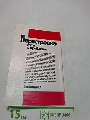 Перестройка: пути и проблемы