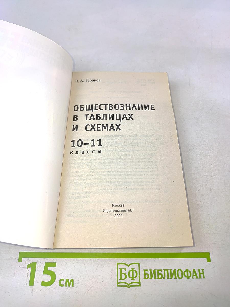 Обществознание в таблицах и схемах. 10-11 классы. Для подготовки к ЕГЭ