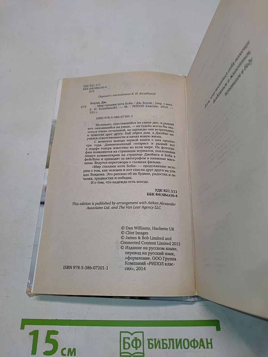 Мир глазами кота Боба. Новые приключения человека и его рыжего друга