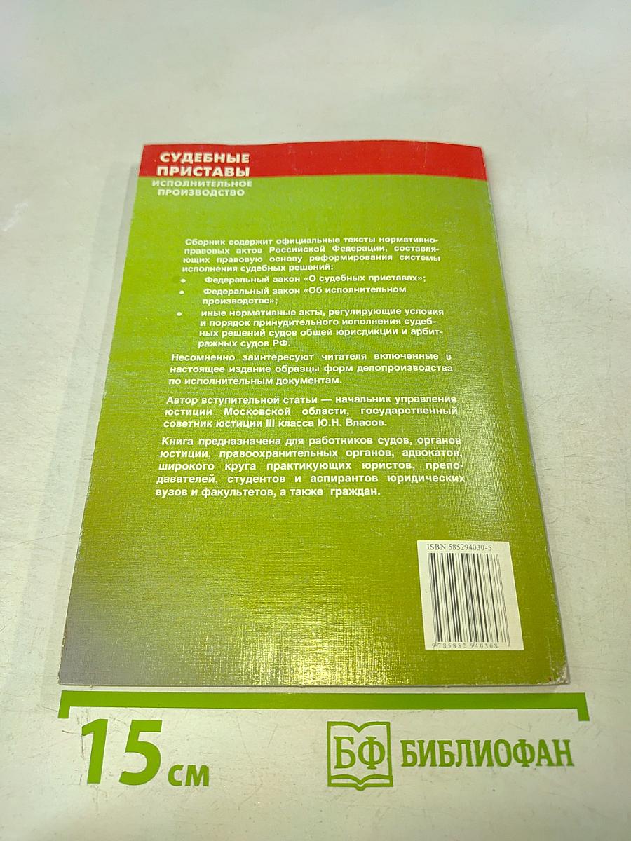 Судебные приставы. Исполнительное производство