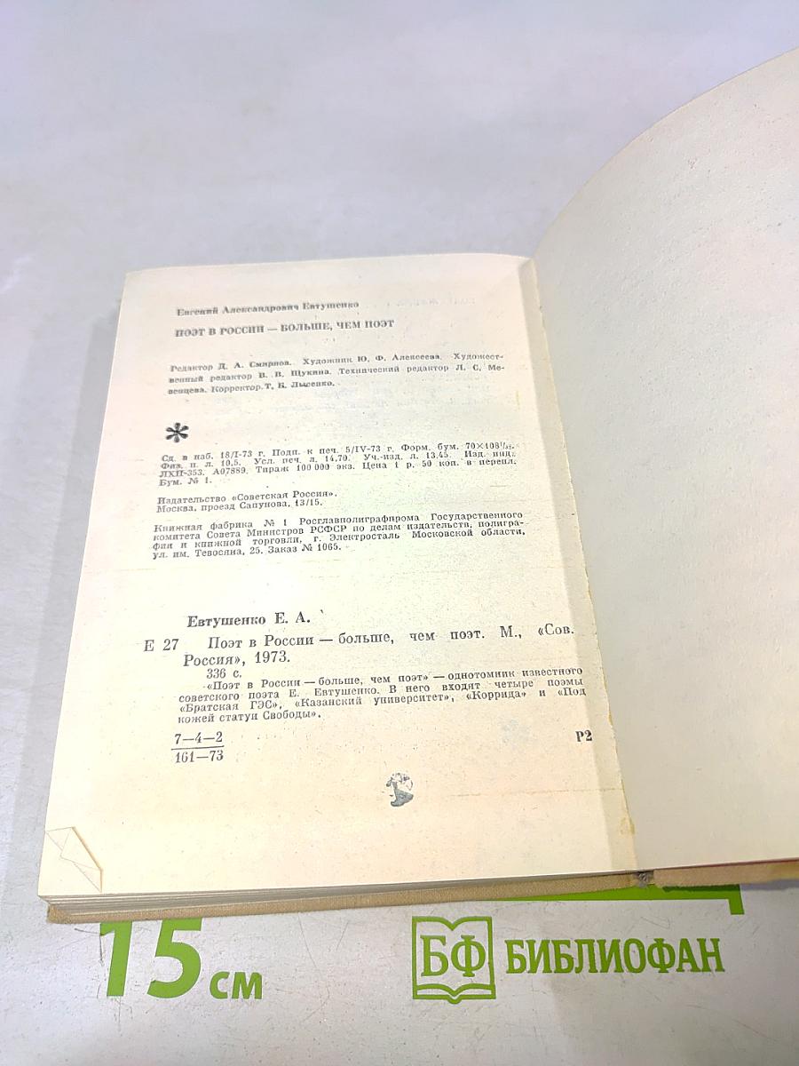 Поэт в России — больше, чем поэт