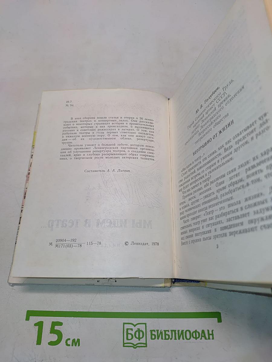 Мы идем в театр...