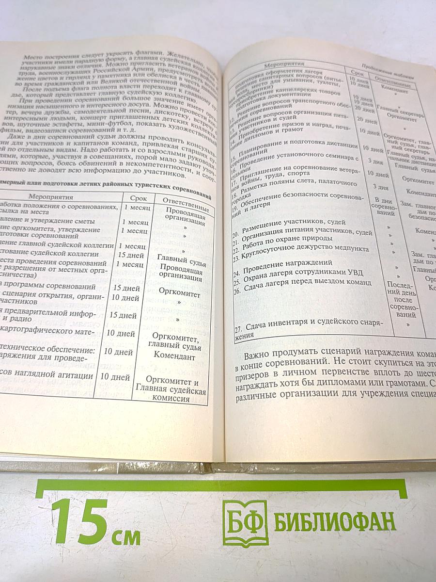 Туризм и спортивное ориентирование