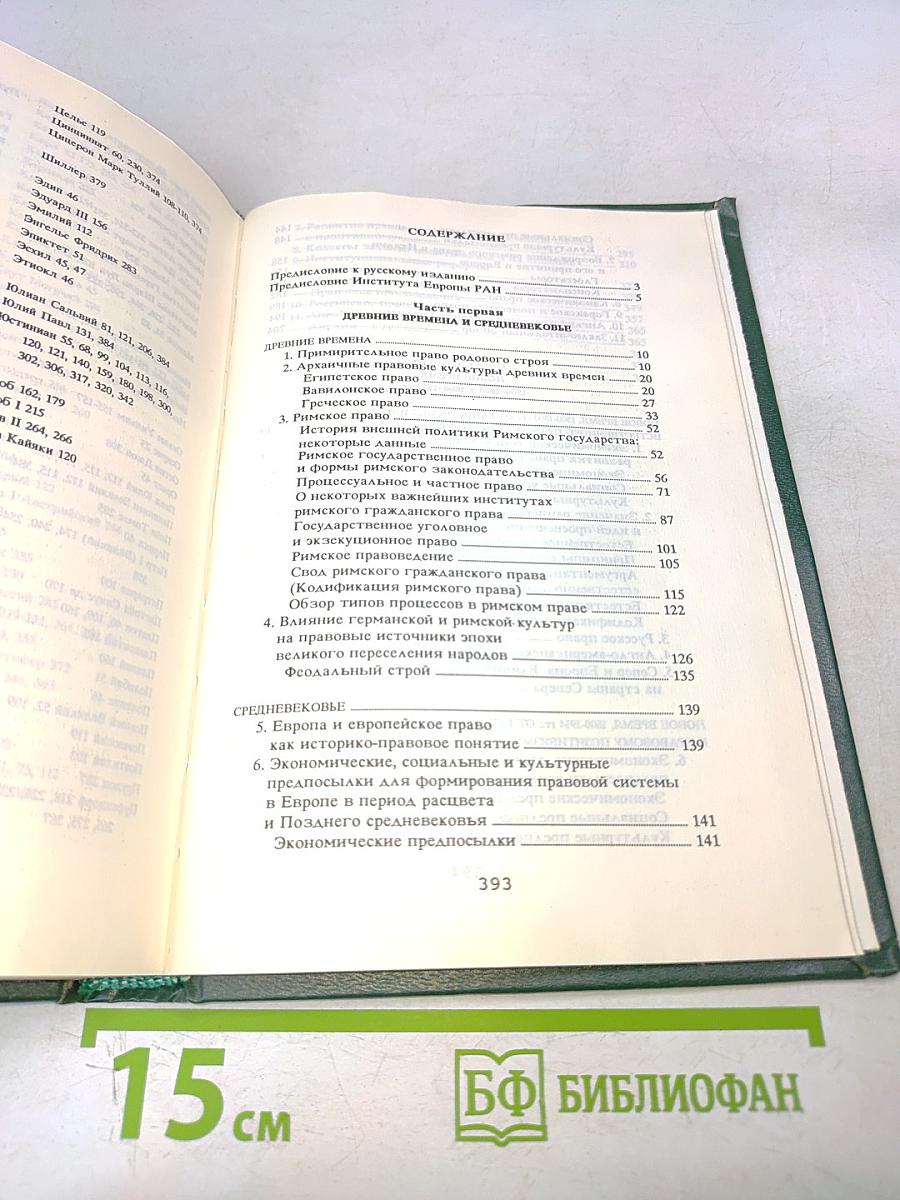 История европейского права