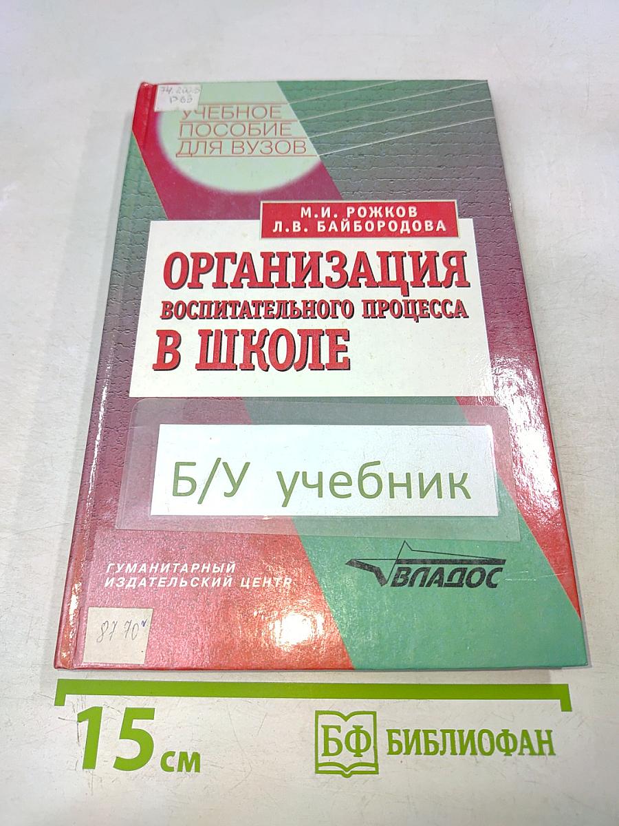 Организация воспитательного процесса в школе