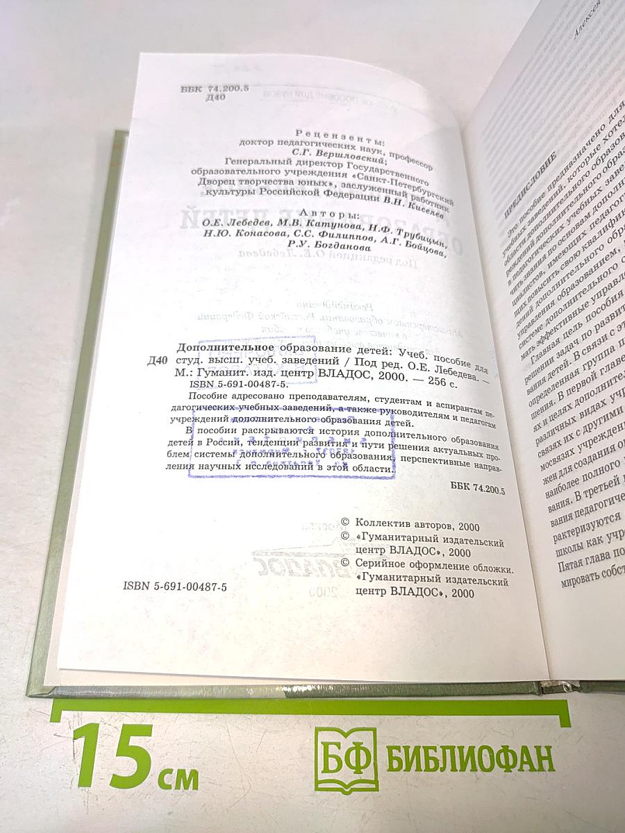 Дополнительное образование детей