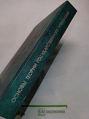 Основы теории государственного управления