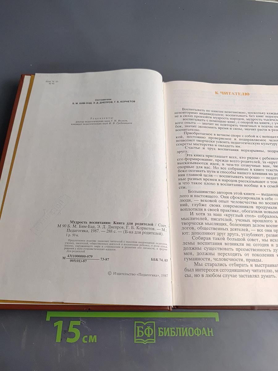 Мудрость воспитания. Книга для родителей