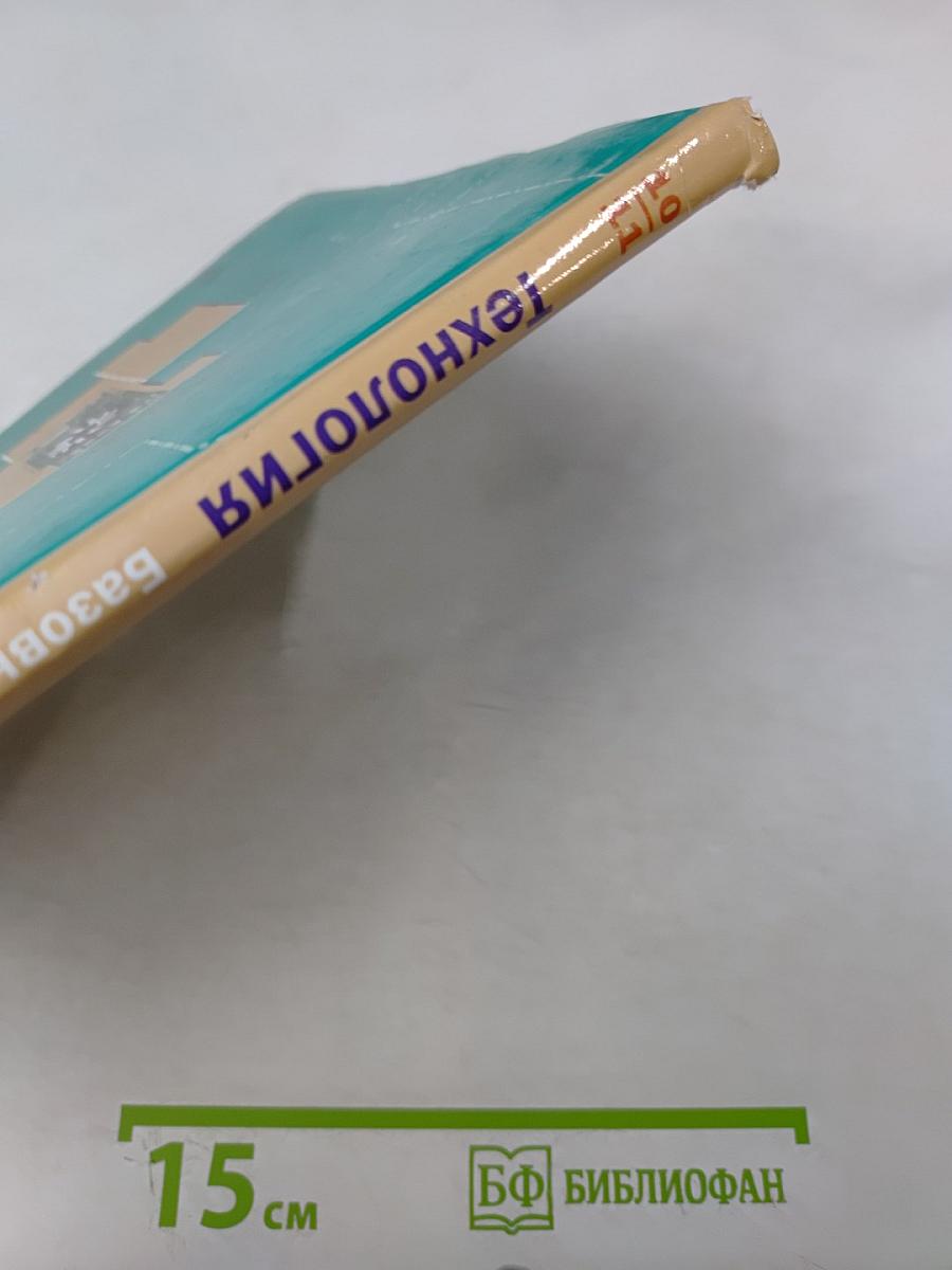 Технология. Базовый уровень. 10-11 классы