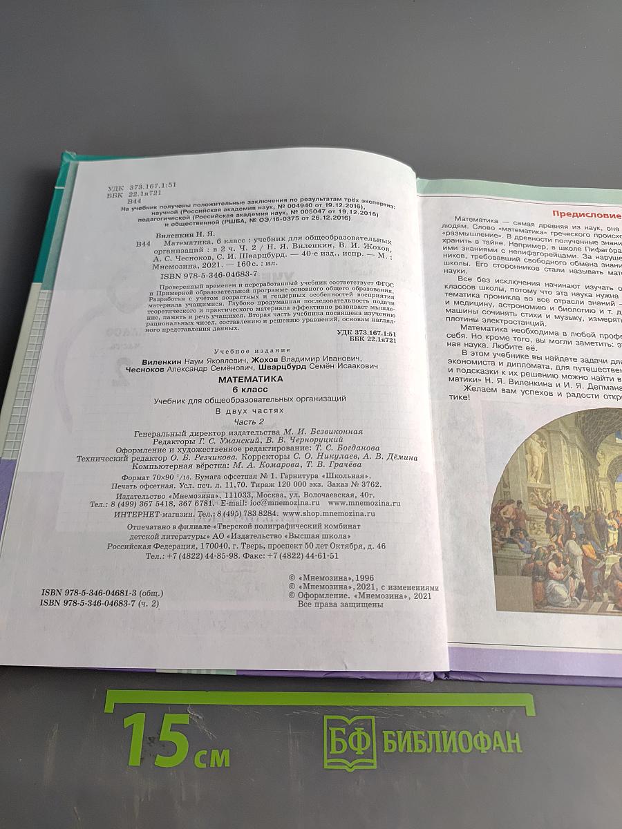 Математика 6 класс Часть 2