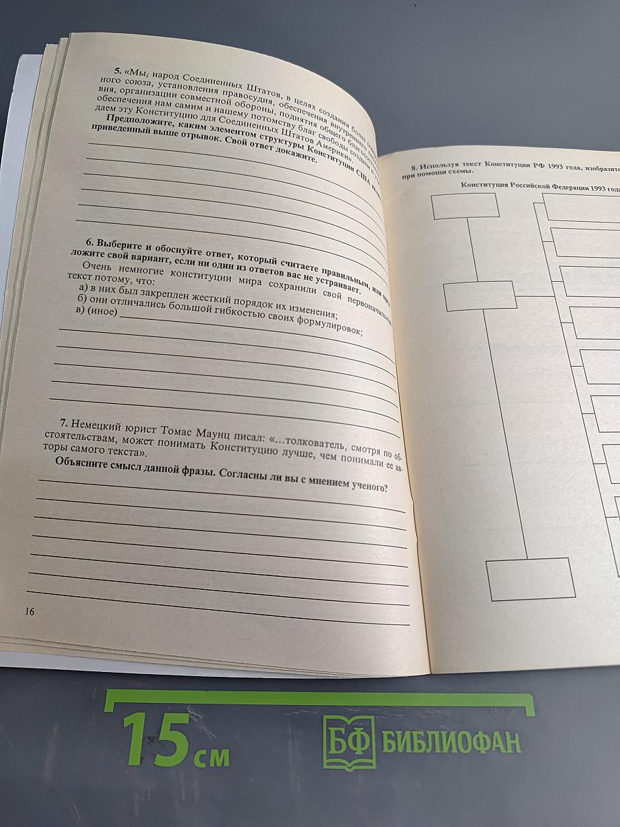Конституционное право Российской Федерации. Рабочая тетрадь