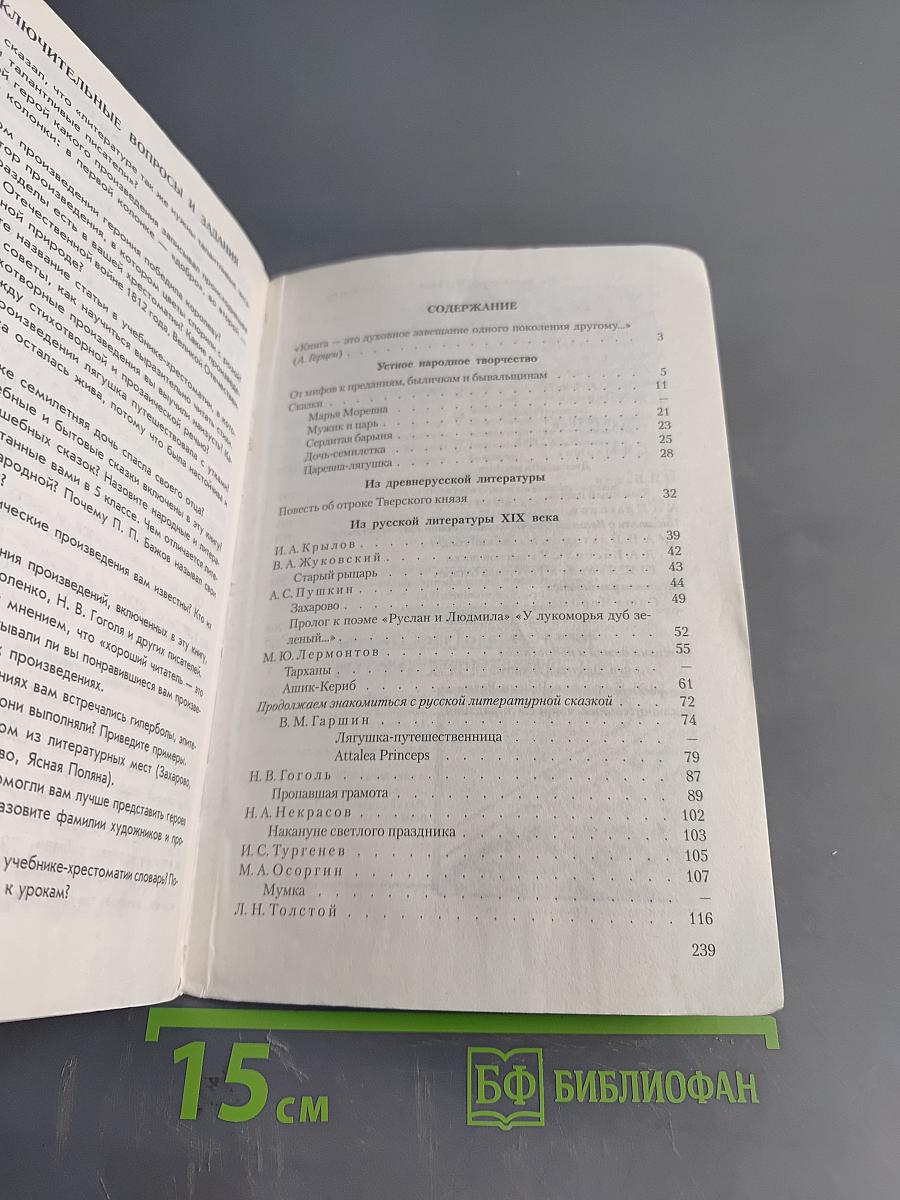 Литература. Читаем, думаем, спорим... Дидактические материалы по литературе. 5 класс