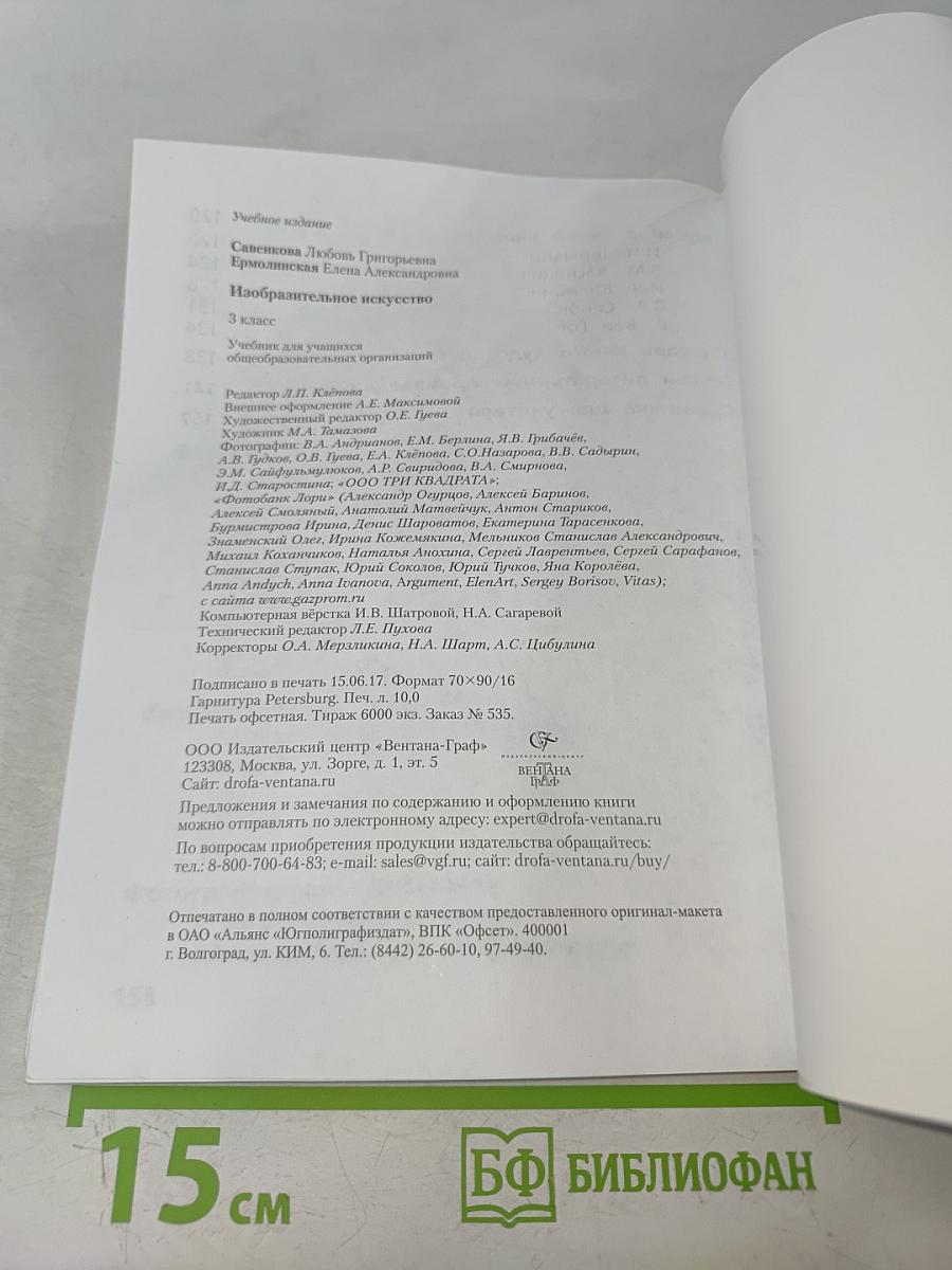 Изобразительное искусство. 3 класс