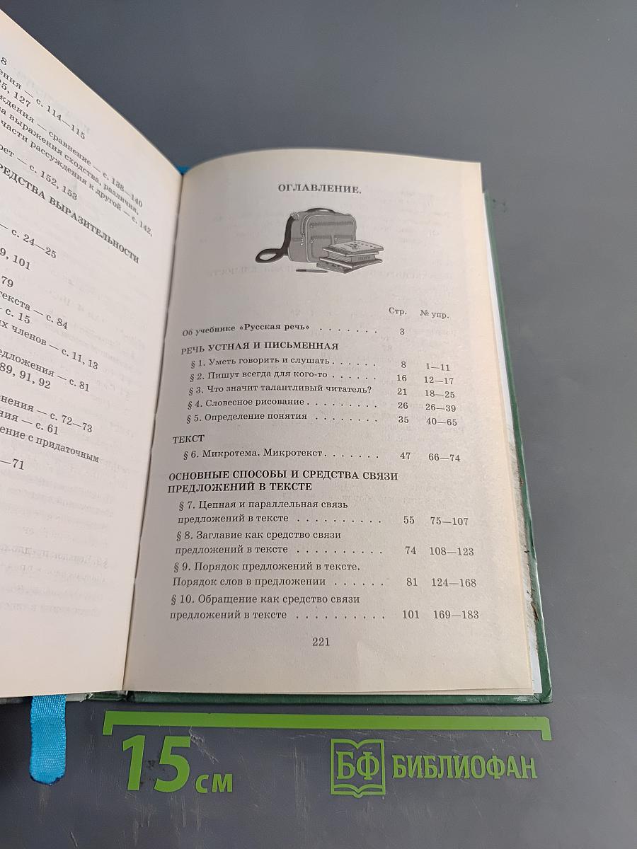 Русская речь. Развитие речи. 8 класс