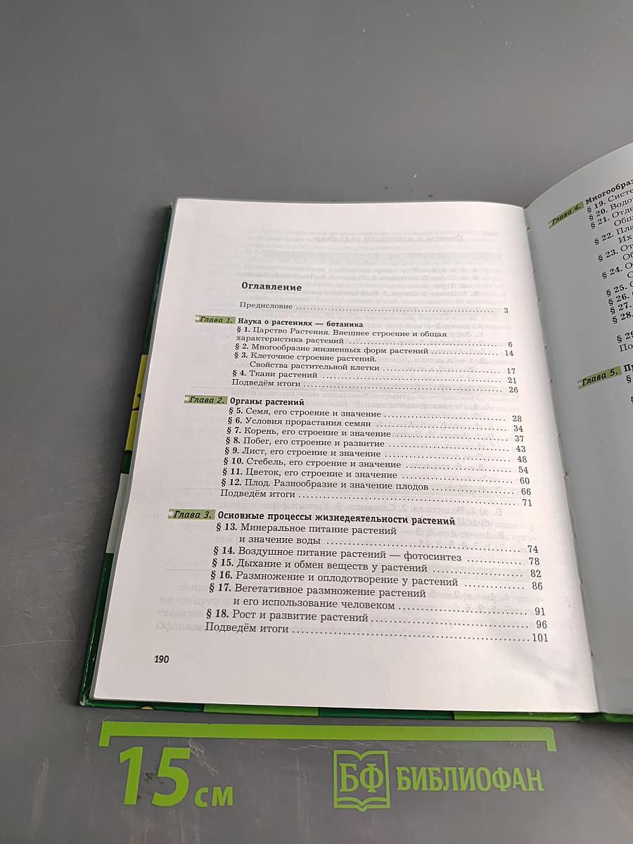 Биология 6 класс