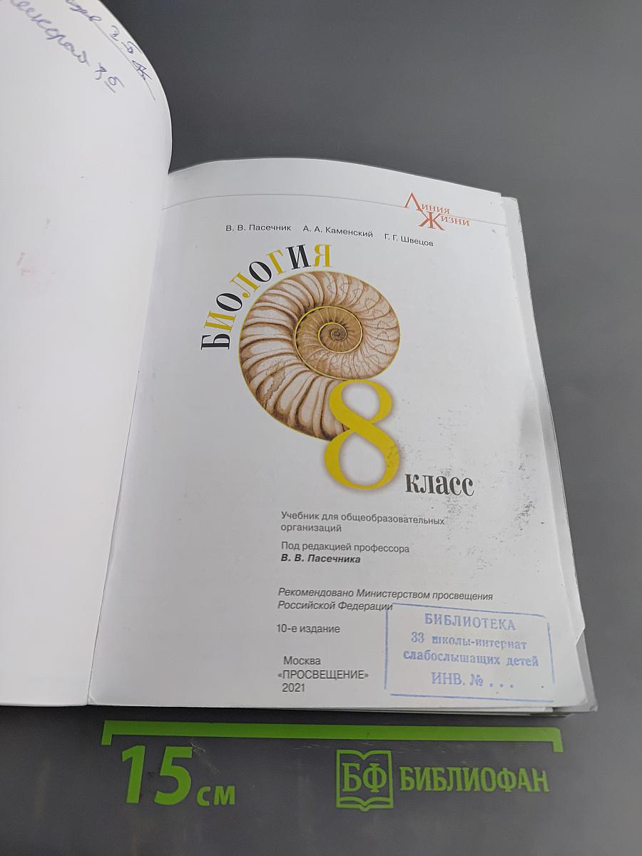 Биология. 8 класс