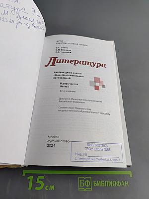 Литература 9 класс Часть 1