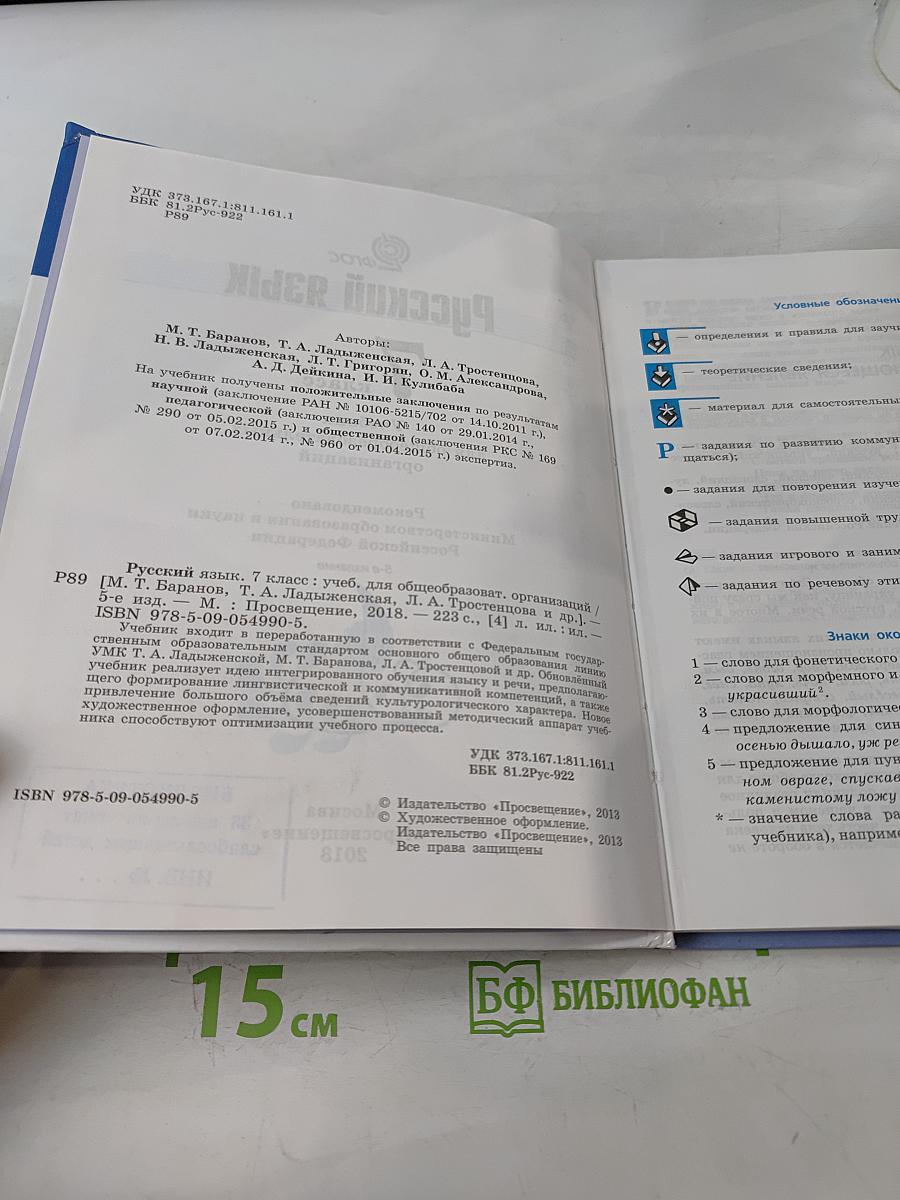 Русский язык 7 класс