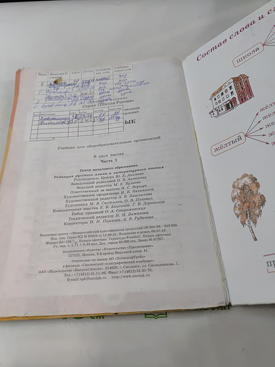 Русский язык. Учебник для общеобразовательных организаций. В 2 частях. Часть 1. 3 класс