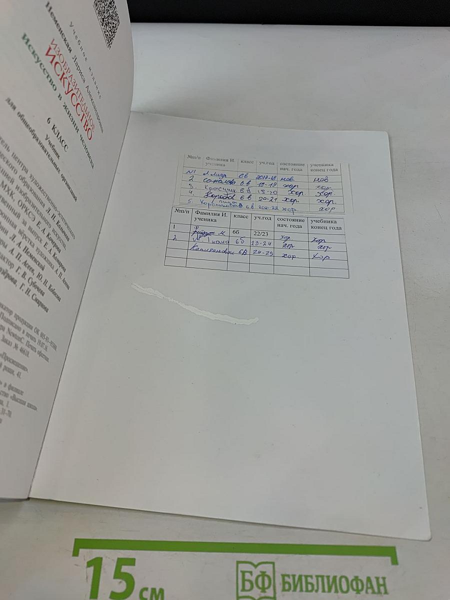 Изобразительное искусство. Искусство в жизни человека. 6 класс