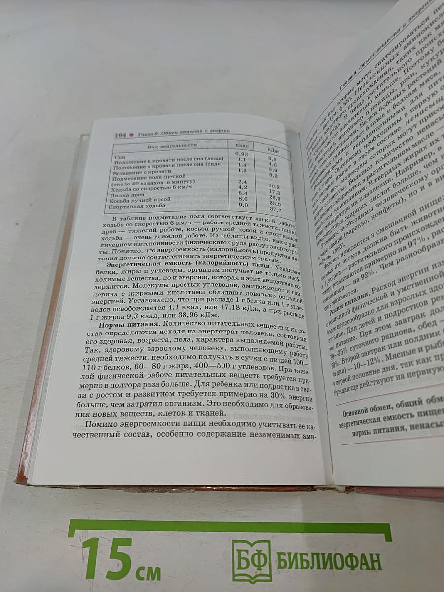 Биология. Человек. 8 класс
