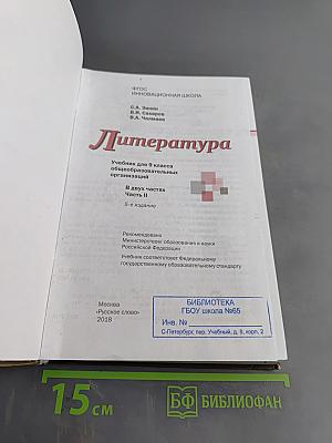 Литература. 9 класс. Часть II