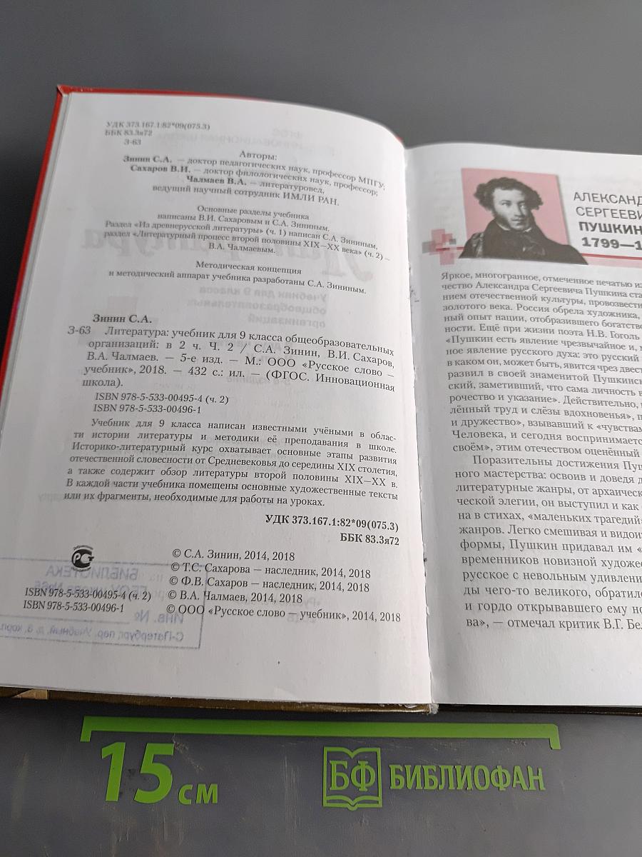 Литература. 9 класс. Часть II