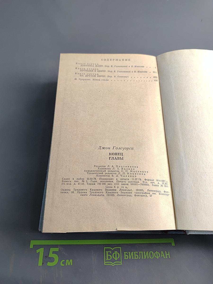 Конец главы