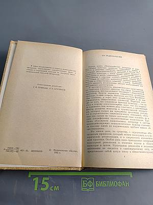 Взаимодействие литератур и художественная культура развитого социализма