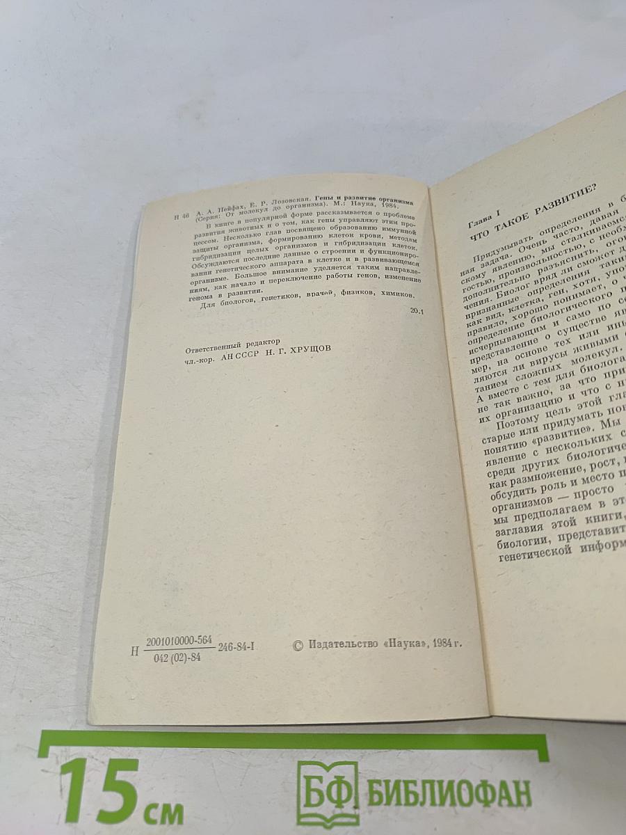 Гены и развитие организма