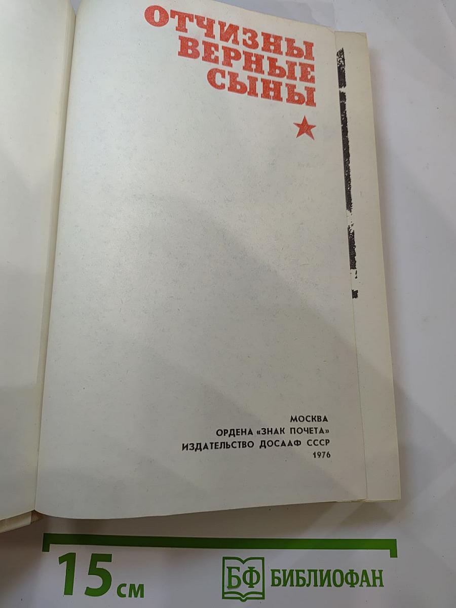 Отчизны верные сыны