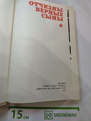 Отчизны верные сыны